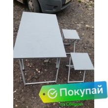 Стол армейский со стульями