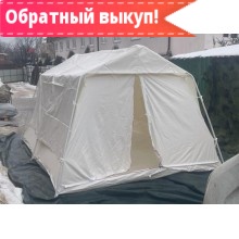 Палатка Гарнизон-7 белого цвета с полом